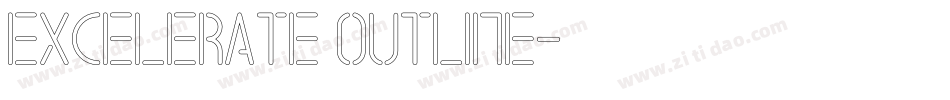 Excelerate outline字体转换